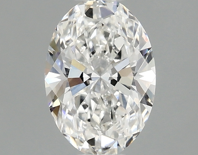 1.03ct oval lab-grown diamond, F color, VVS1 clarity, 8.15mm ID