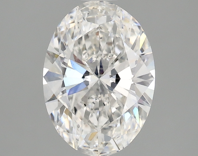 1.73ct oval lab-grown diamond, F color, VS1 clarity, 9.71mm ID
