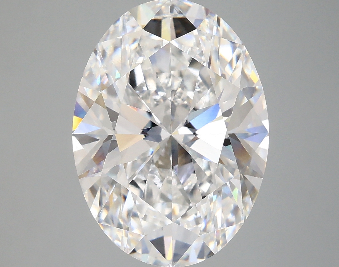5.94ct oval lab-grown diamond, D color, VS1 clarity, IGI certified