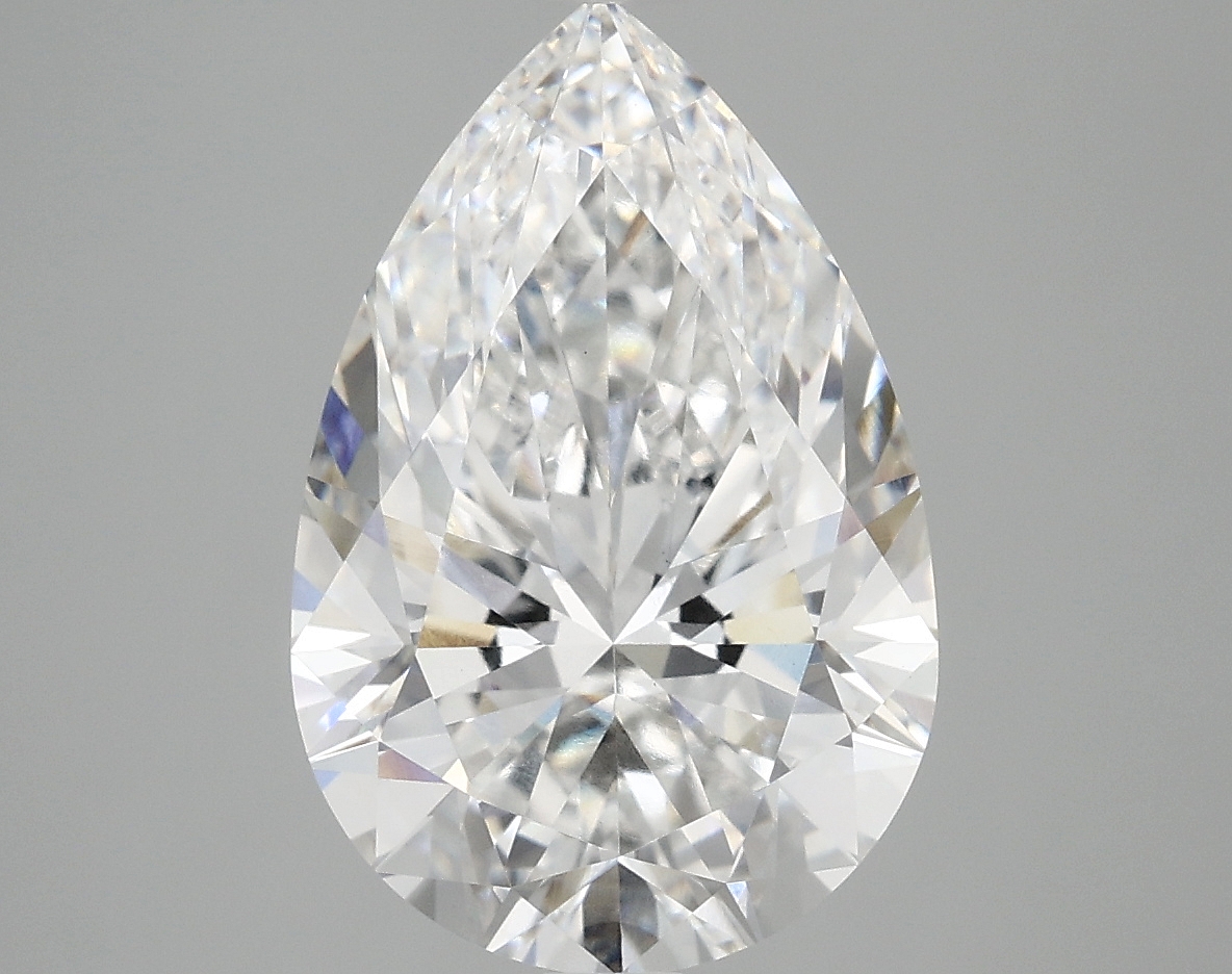Lab-grown 4.57ct Pear Cut Diamond, E Color, VVS2 Clarity, 14.08mm ID
