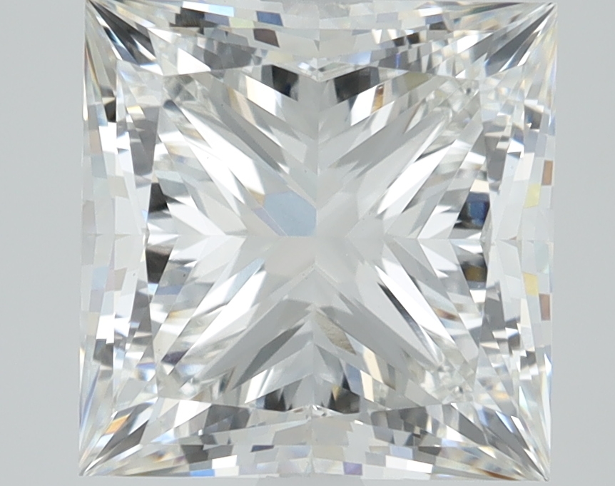 3.2ct Princess cut lab-grown diamond, F/VVS2, 7.95mm ID