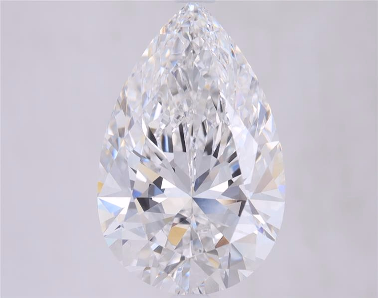 1.99ct Pear Cut Lab-Grown Diamond, D Color, VVS2 Clarity, 10.88mm ID