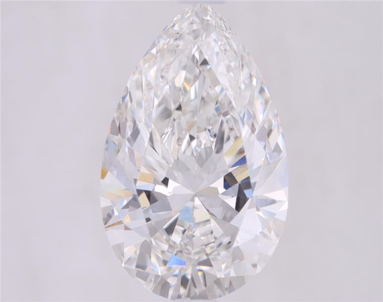 5.04ct Pear Cut Lab-Grown Diamond, F/VVS1, 14.56mm ID