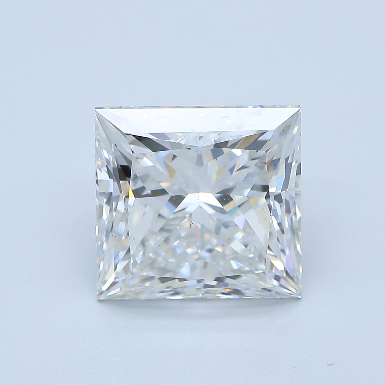 5.3ct Princess cut lab-grown diamond, F/VS2, 9.51mm ID