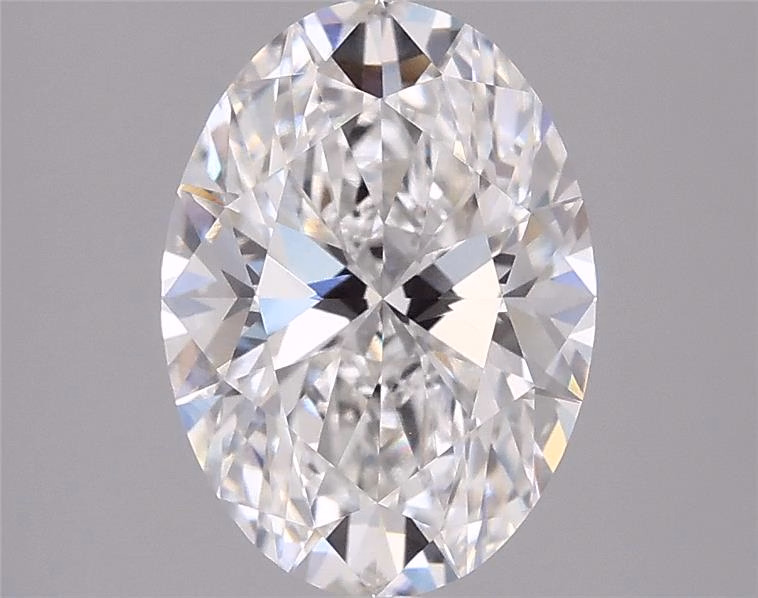 1.56ct Oval Lab Diamond, E Color, VVS1 Clarity, 9.39mm ID
