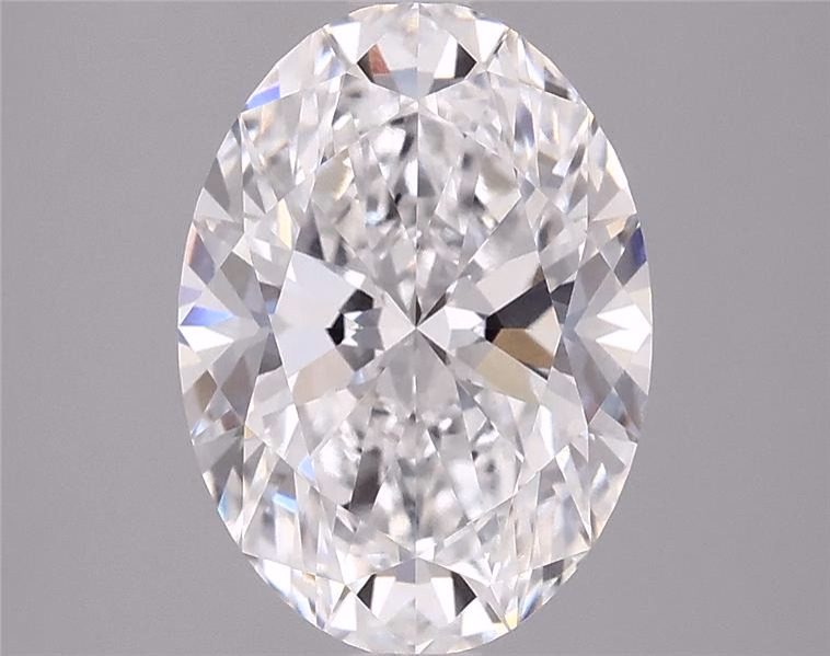 3.86ct oval cut lab-grown diamond, D color, VVS2 clarity, IGI certified