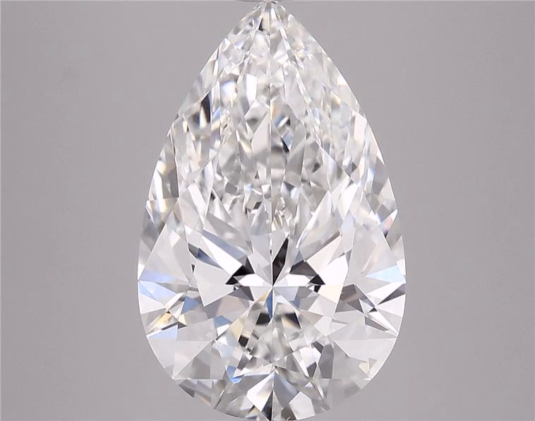 3.94ct Pear Cut Lab-Grown Diamond, F/VVS2, 14.21mm ID
