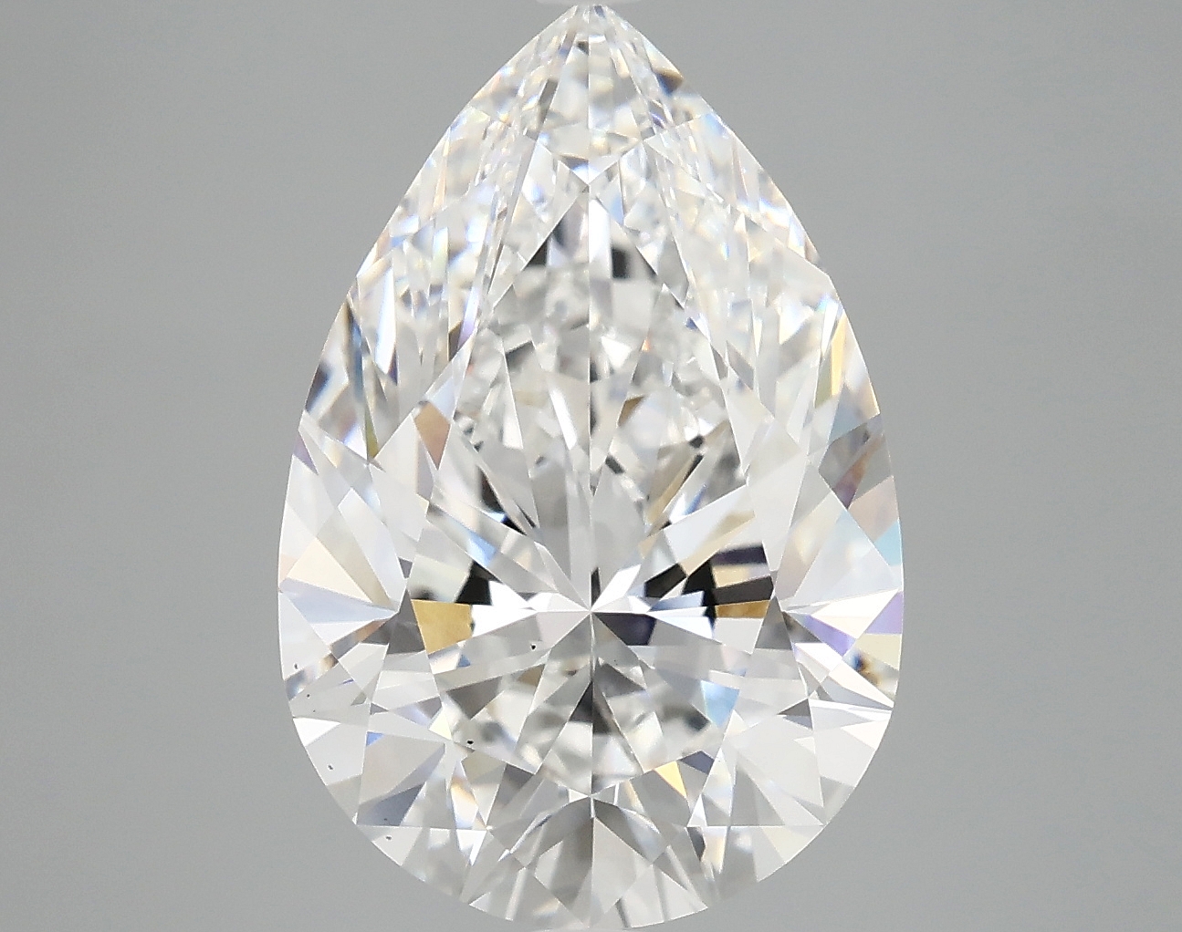 5.76ct Pear Cut Lab Diamond, E Color, VS2 Clarity, 14.96mm ID