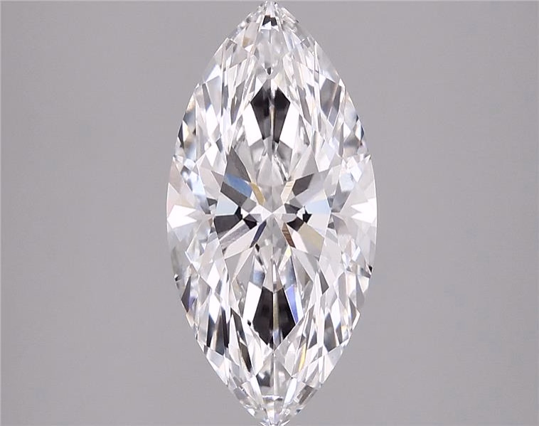 3.49ct lab-grown marquise diamond, F color, VS1 clarity, IGI certified