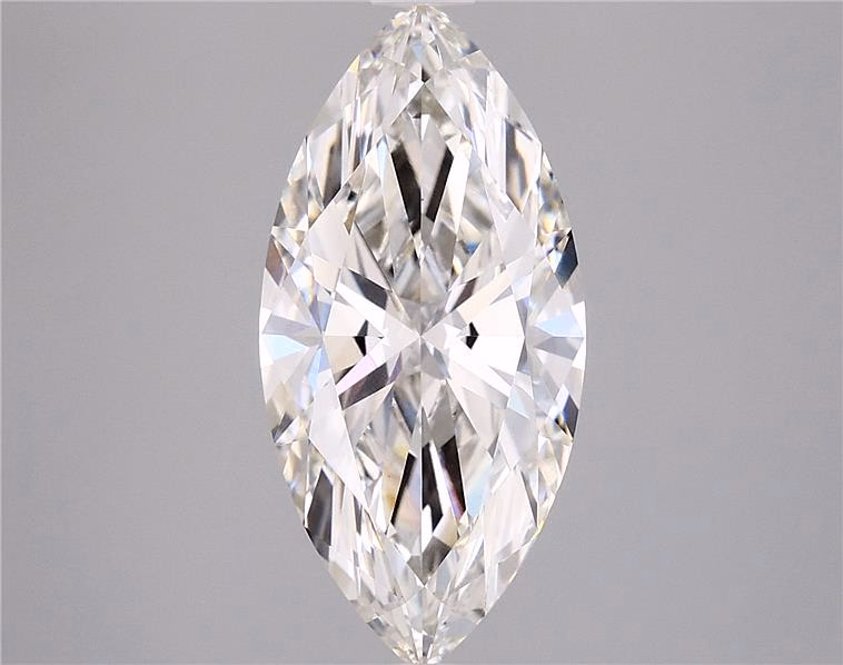 3.6ct lab-grown marquise diamond, F color, VVS2 clarity, 16.24 x 8.04 x 4.90 mm