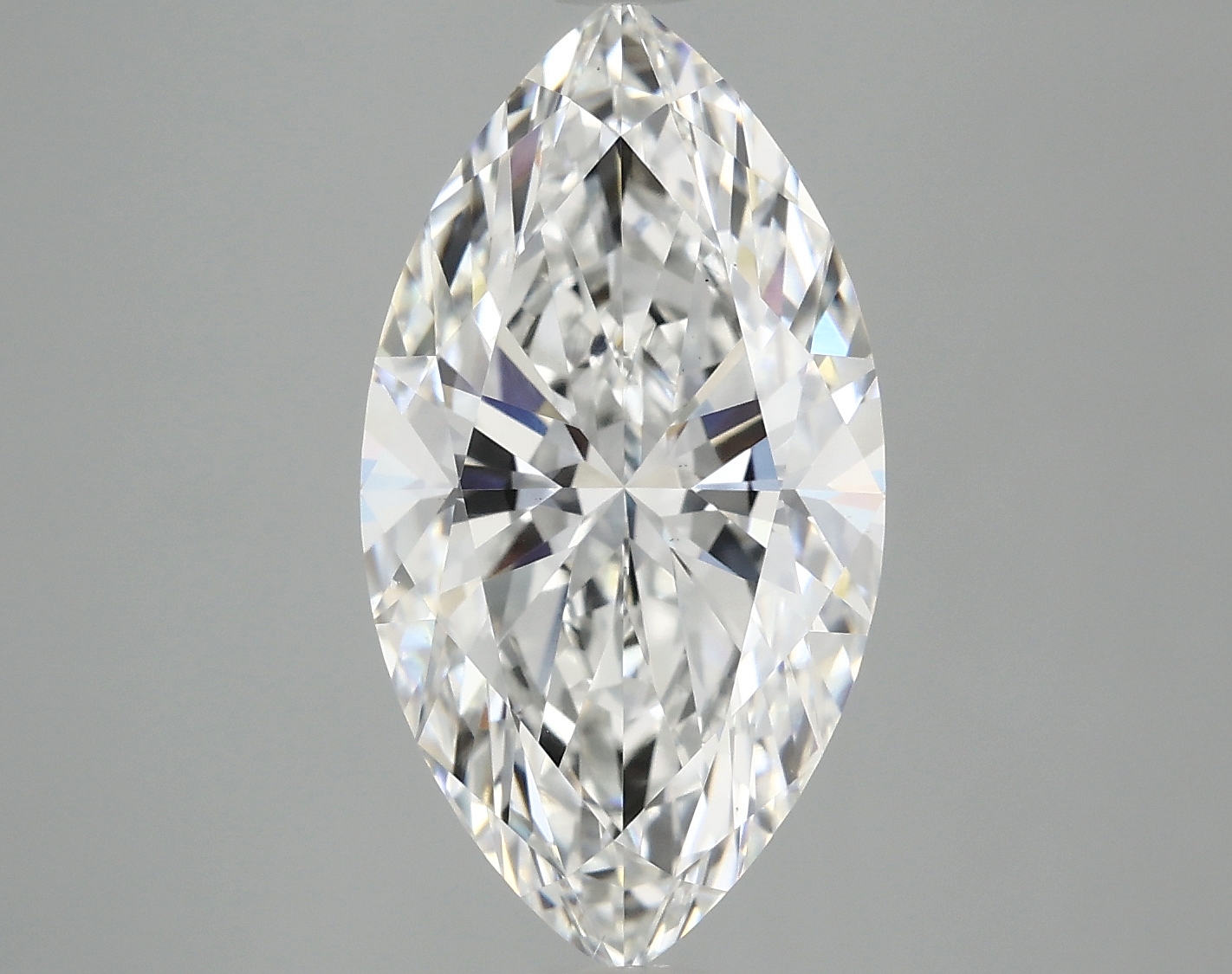 3.93ct marquise cut lab-grown diamond, E color, VS2 clarity, measurements 15.66 X 8.32 X 5.31 mm