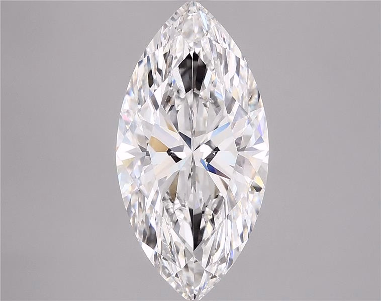 4.92ct lab-grown marquise diamond, F color, VS1 clarity, IGI certified