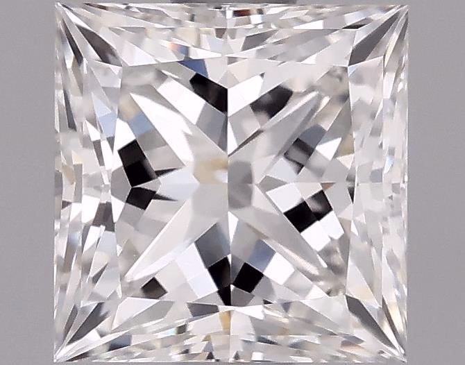 1.4 carat lab-grown Princess cut diamond, D color, VVS2 clarity, 6.12 X 6.04 X 4.38 mm measurements