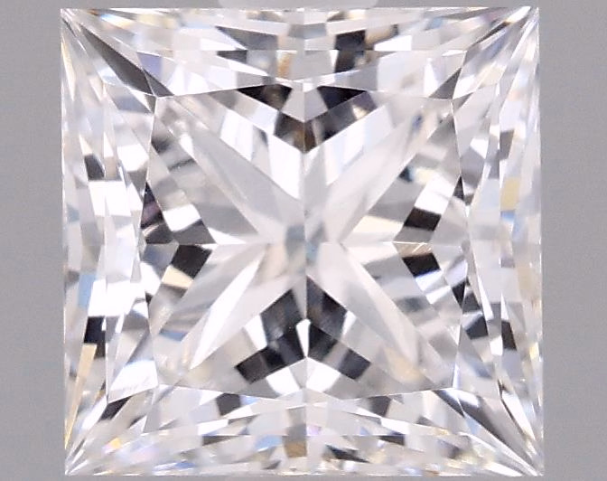 2.04ct Princess cut lab diamond, E/VVS1, 7.06 x 6.93 x 4.92 mm