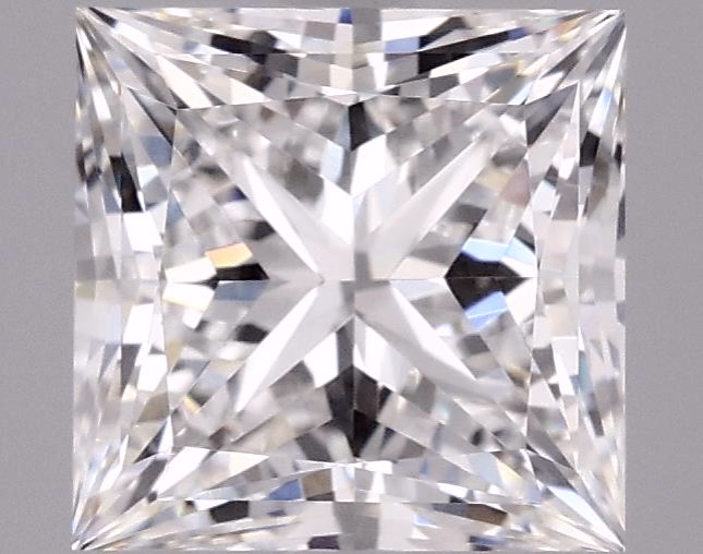 2.19ct lab-grown diamond, Princess cut, D/VVS2, 7.07 x 6.99 x 5.07 mm