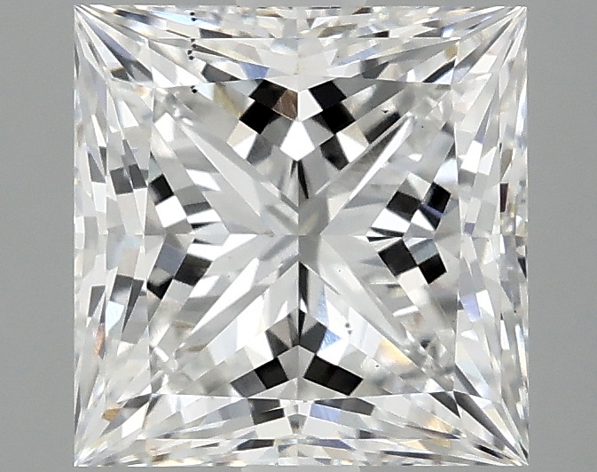 2.51ct Princess cut lab-grown diamond, E/VS2, 7.52 x 7.43 x 5.25 mm