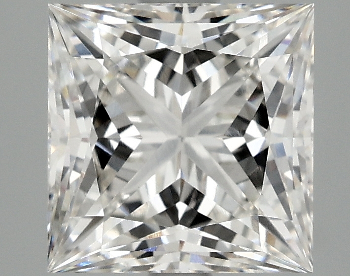 2.59ct Princess cut lab-grown diamond, F/VS2, 7.66mm x 7.56mm x 5.24mm