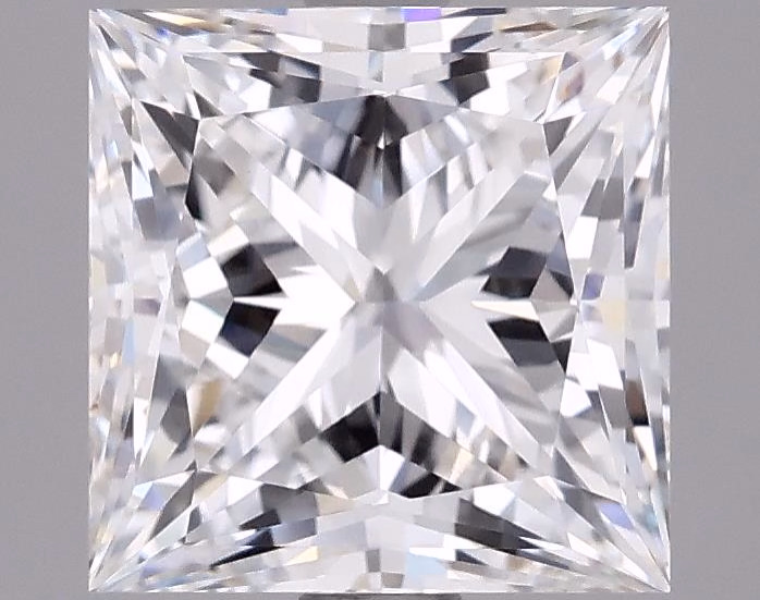 6.51ct Princess cut lab-grown diamond, E/VS1, 10.31mm x 10.15mm x 7.01mm