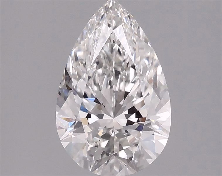 1.86 carat lab-grown pear diamond, F color, VVS1 clarity, 10.65mm ID