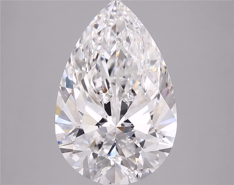 Lab-grown 1.91ct pear diamond, F/VVS2, 11.05mm ID