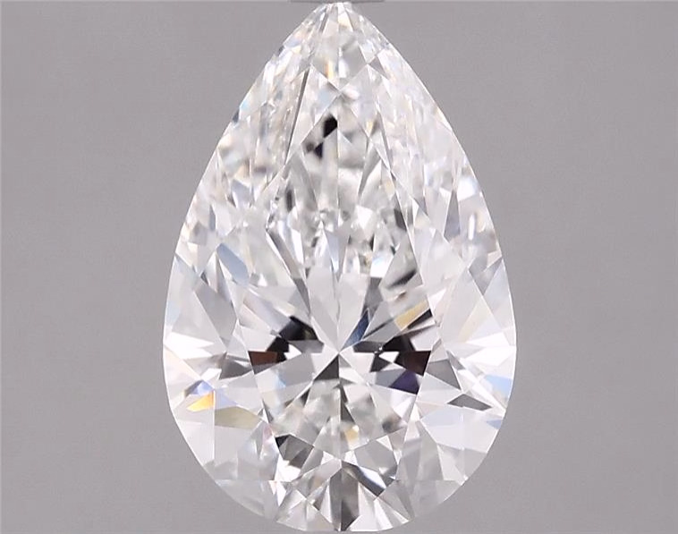 3.74ct Pear Cut Lab-Grown Diamond, F/VVS2, 13.03mm ID