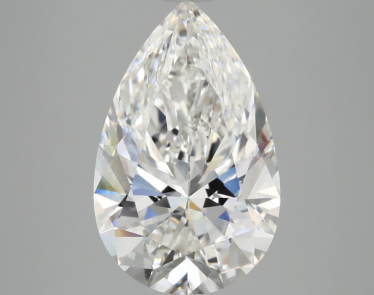 4.35ct Pear Cut Lab-Grown Diamond, F/VS2, 14.31mm ID
