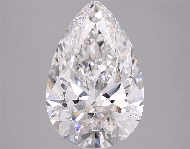 5.55ct Pear Cut Lab-Grown Diamond, F/VVS2, 14.96mm ID