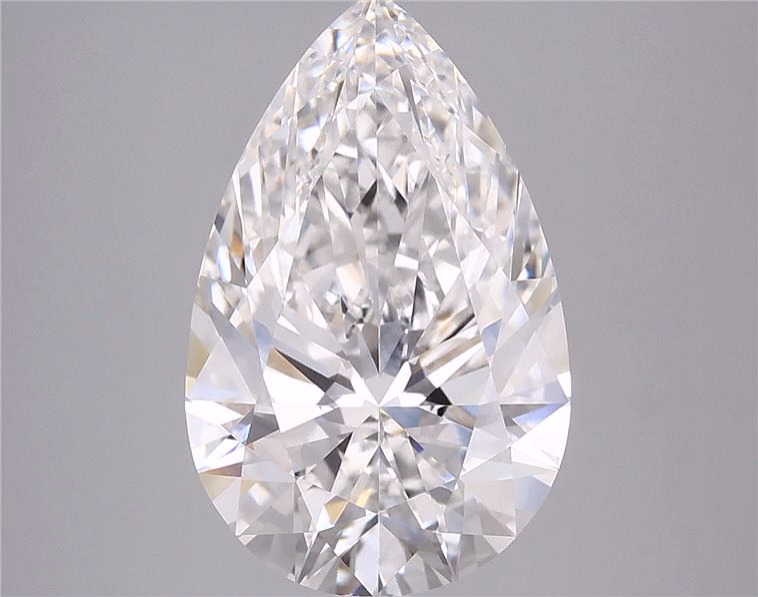 Lab-grown 5.74ct Pear diamond, 15.43mm ID, F/VS1, IGI certified