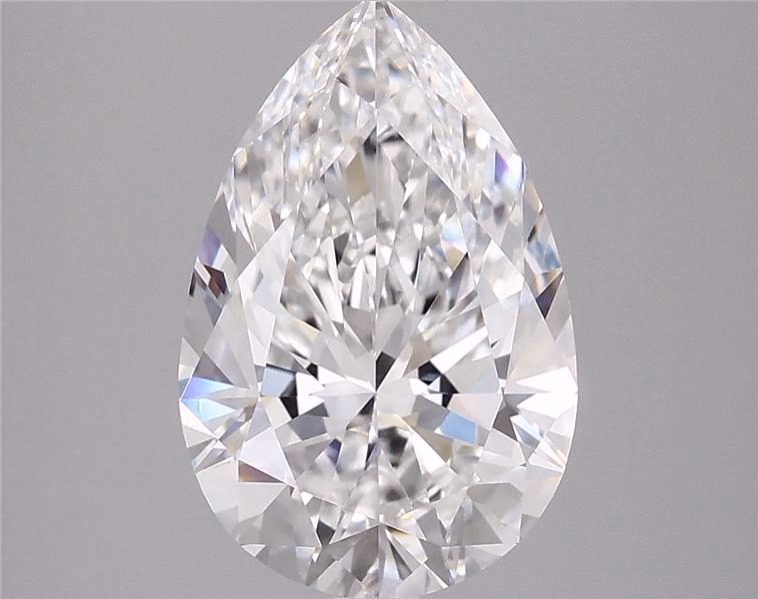 5.99ct Pear Cut Lab-Grown Diamond, D Color, VVS2 Clarity