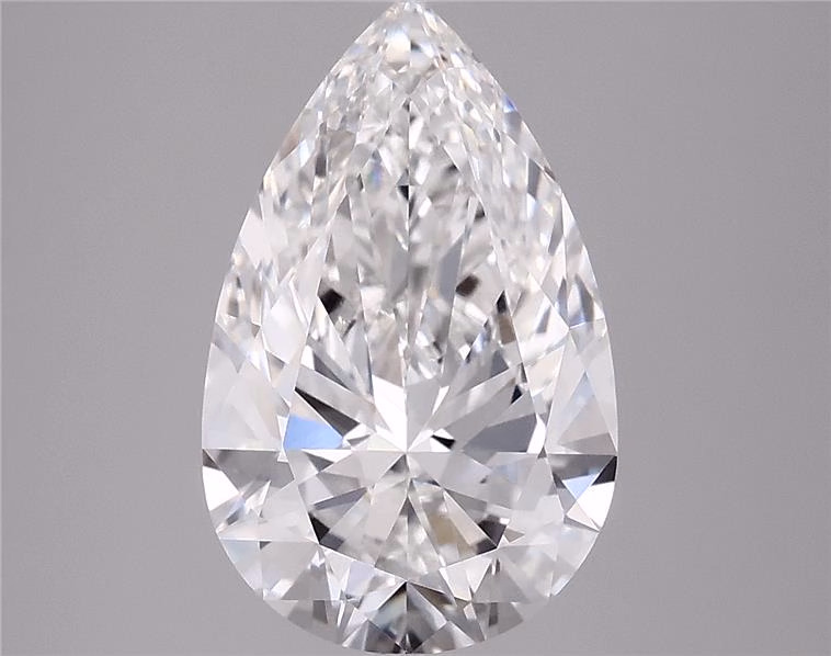 Lab-grown 6.52ct Pear Diamond, F/VS1, 15.72mm ID