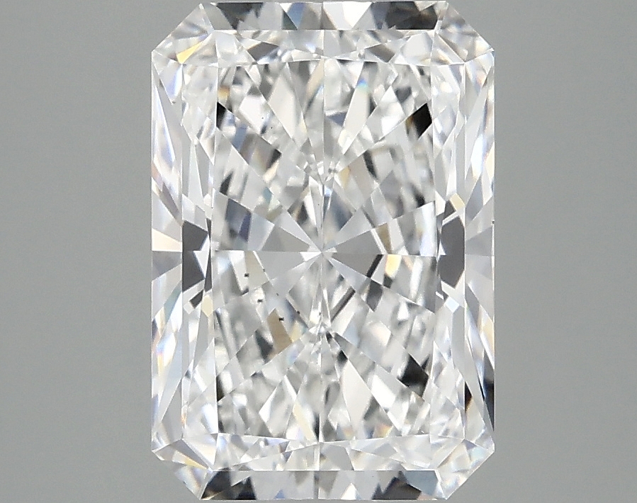 3.11ct Radiant cut lab-grown diamond, D color, VS2 clarity, 10.36x7.12x4.87mm