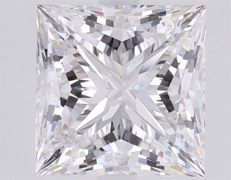 3.95ct Princess cut lab-grown diamond, E/VVS2, 8.73mm x 8.69mm x 6.28mm