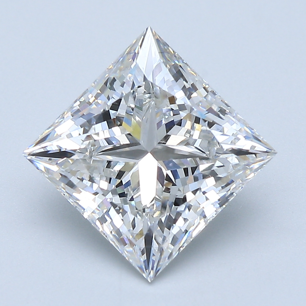 3.87ct Princess cut lab-grown diamond, F/VS2, 8.61mm ID