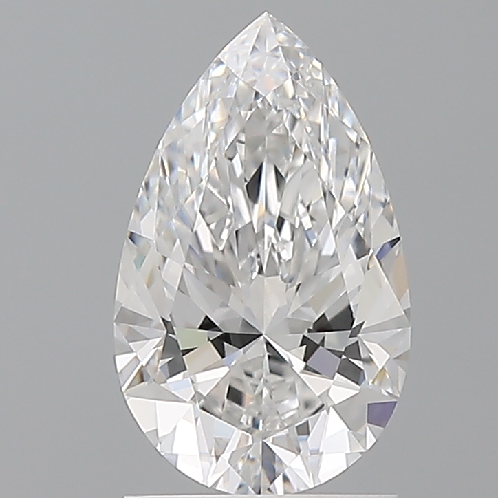 1.6ct Pear Cut Lab-Grown Diamond, D Color, VVS2 Clarity, 10.70mm ID
