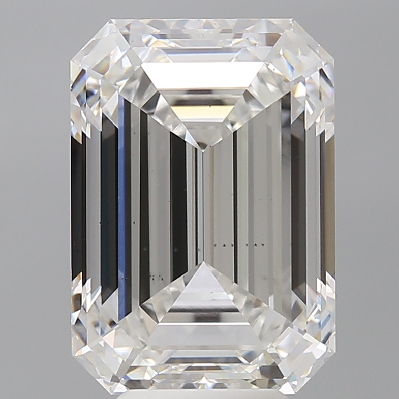 7.05ct Emerald Cut Lab-Grown Diamond, E Color, VS2 Clarity, 12.98mm ID