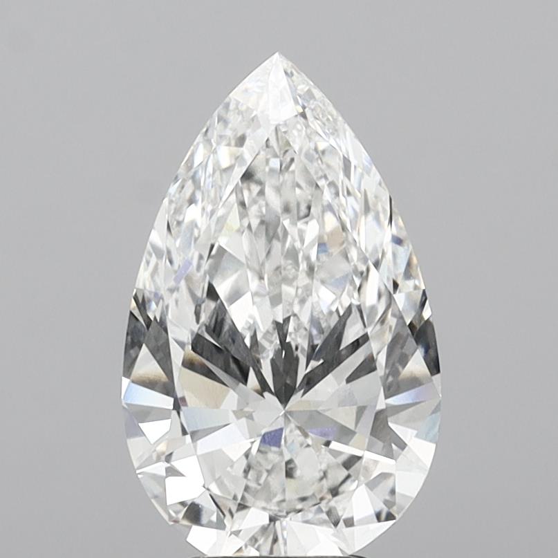 4.52ct Pear Cut Lab-Grown Diamond, F/VVS2, 15.27mm
