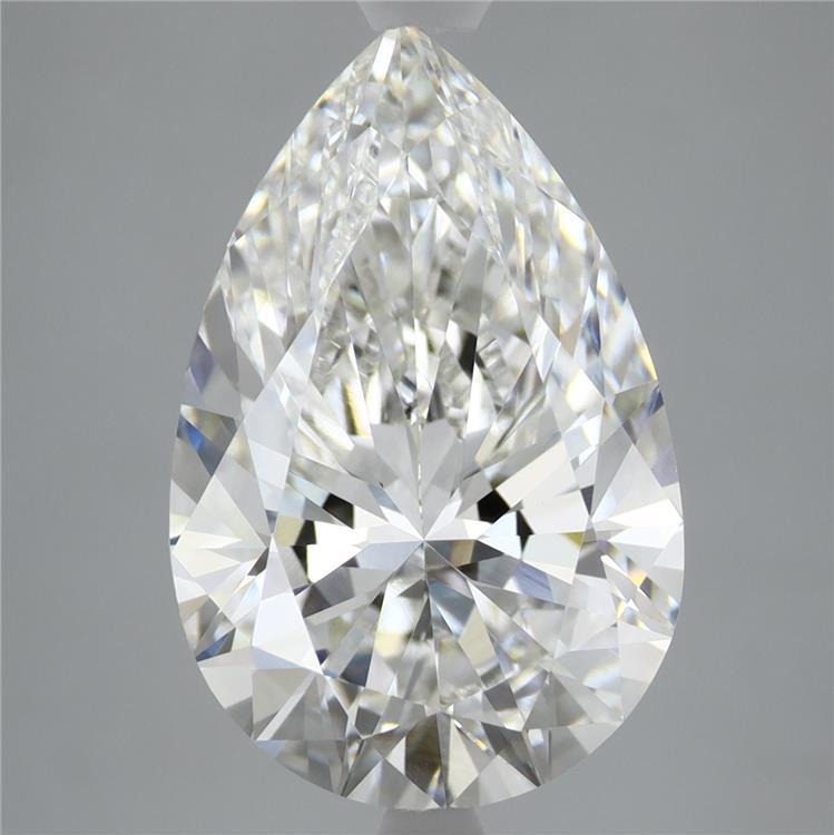 5.5ct Pear Cut Lab Diamond, F Color, VVS2 Clarity, 15.08mm ID