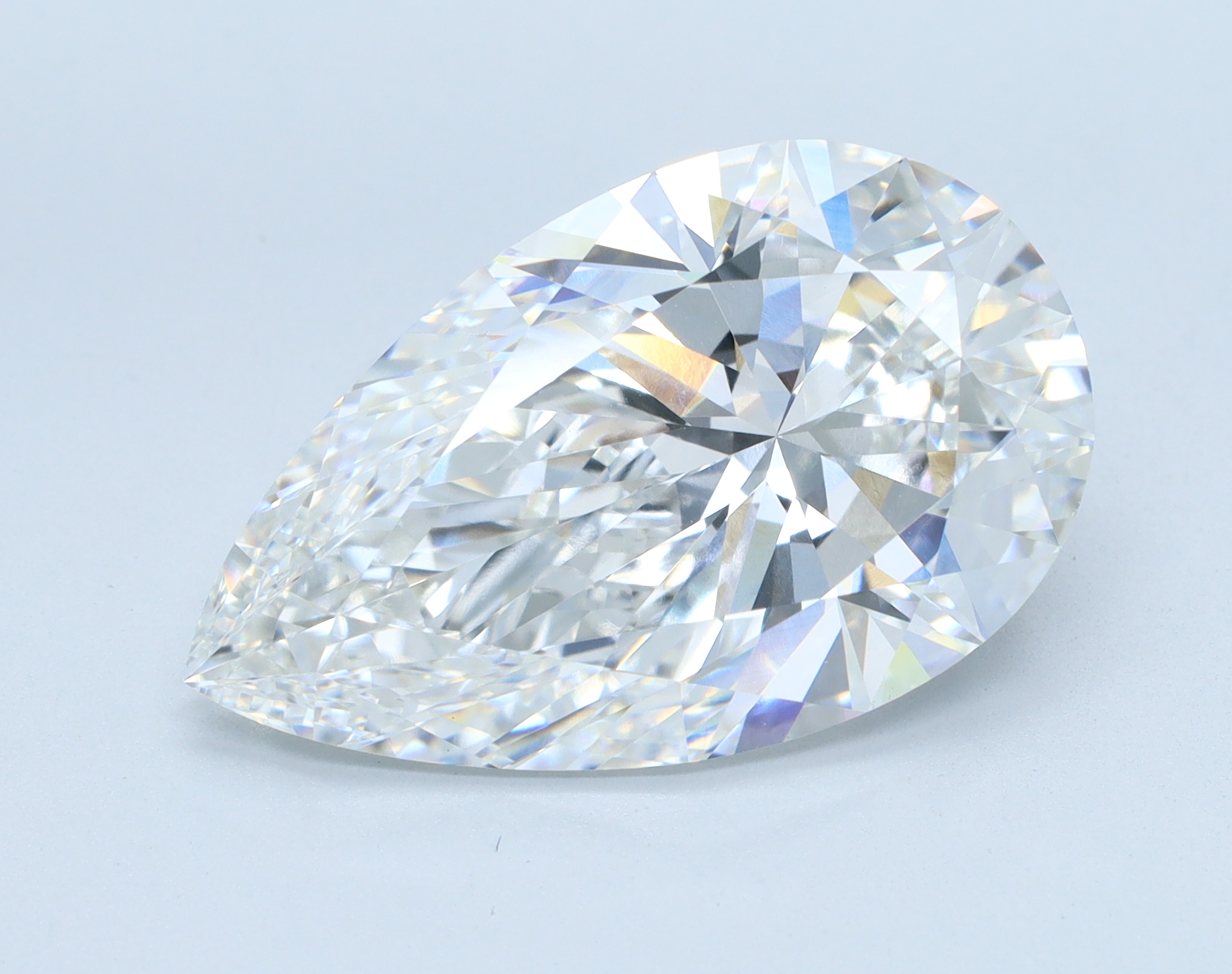 8.05ct Pear Cut Lab-Grown Diamond, F/VVS2, 18.21mm x 11.00mm x 6.83mm