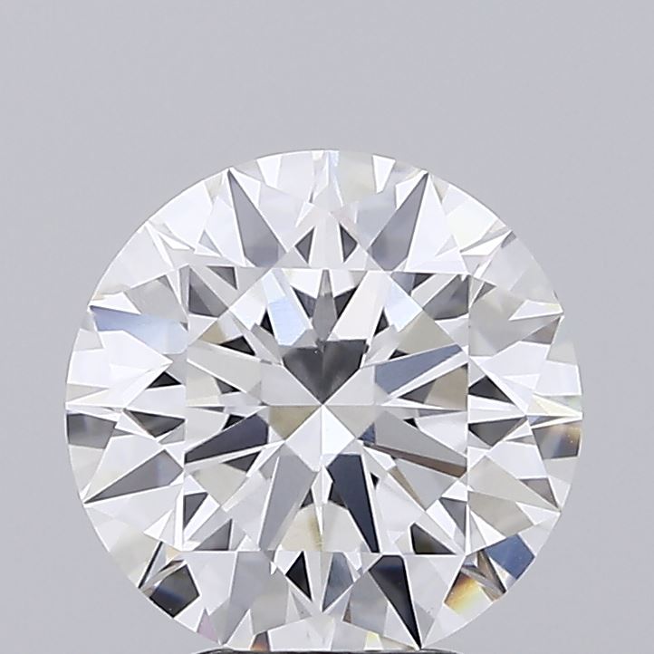 2.24ct round lab-grown diamond E/VVS2, 8.38mm, IGI certified.