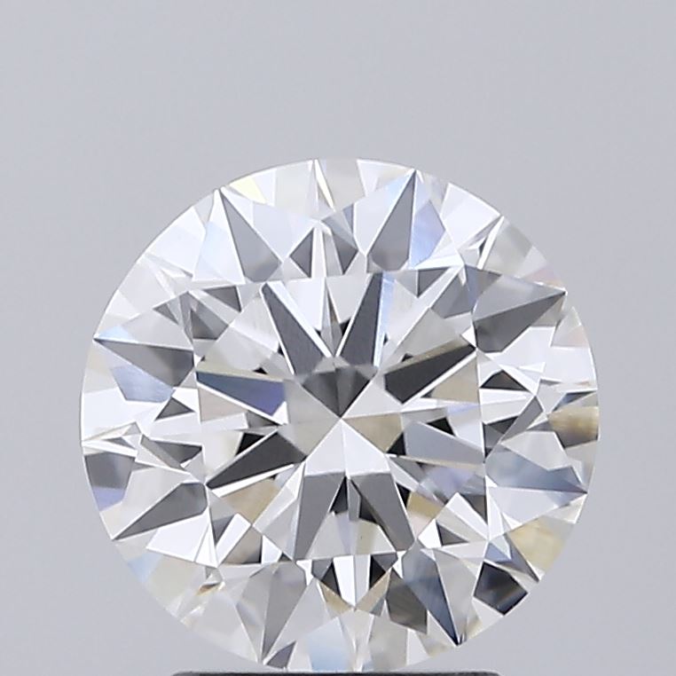 2.42ct round lab-grown diamond E/VVS2, 8.59mm, IGI certified.
