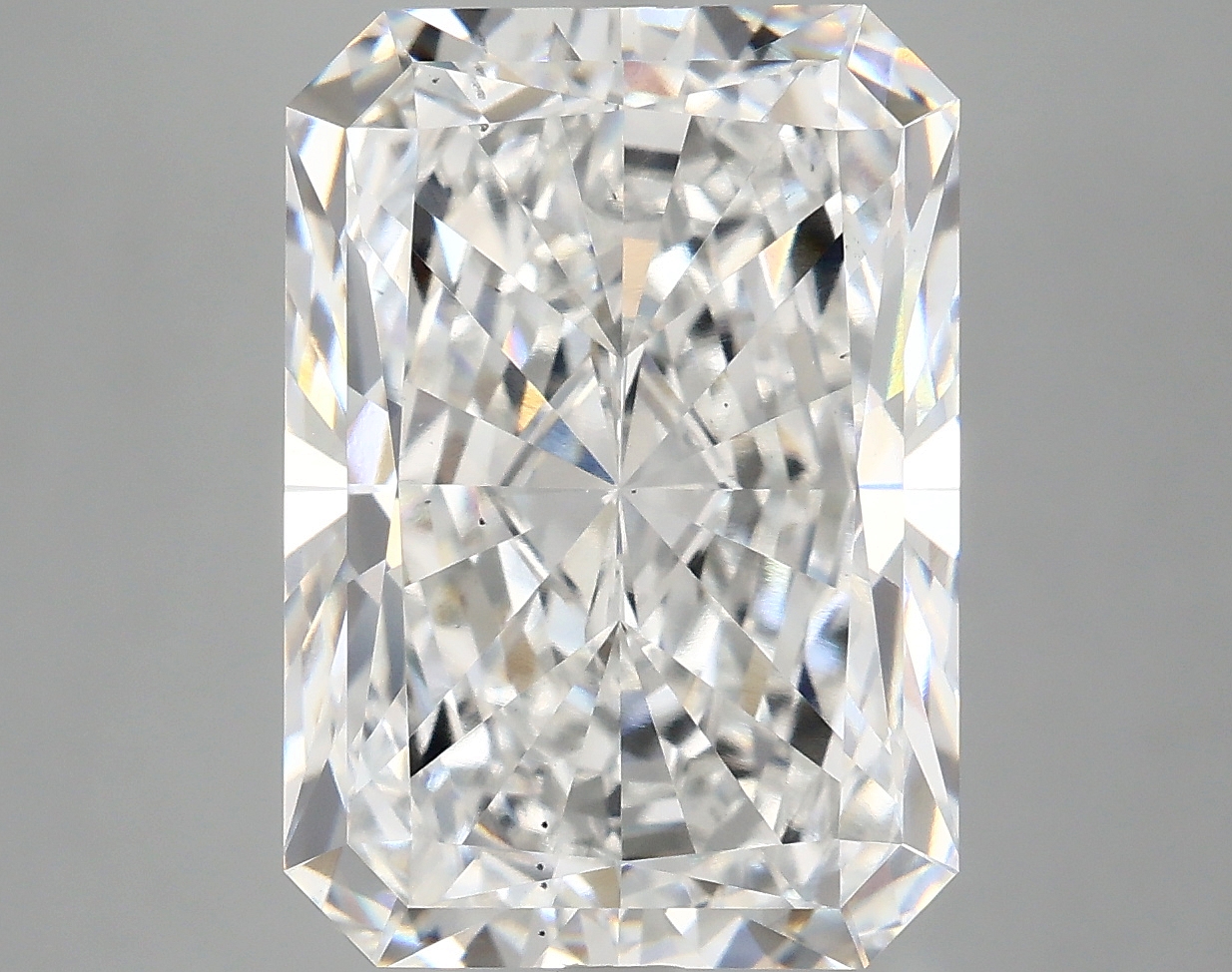 8.28ct Radiant cut lab diamond, E/VS2, 14.36x10.06x6.63mm