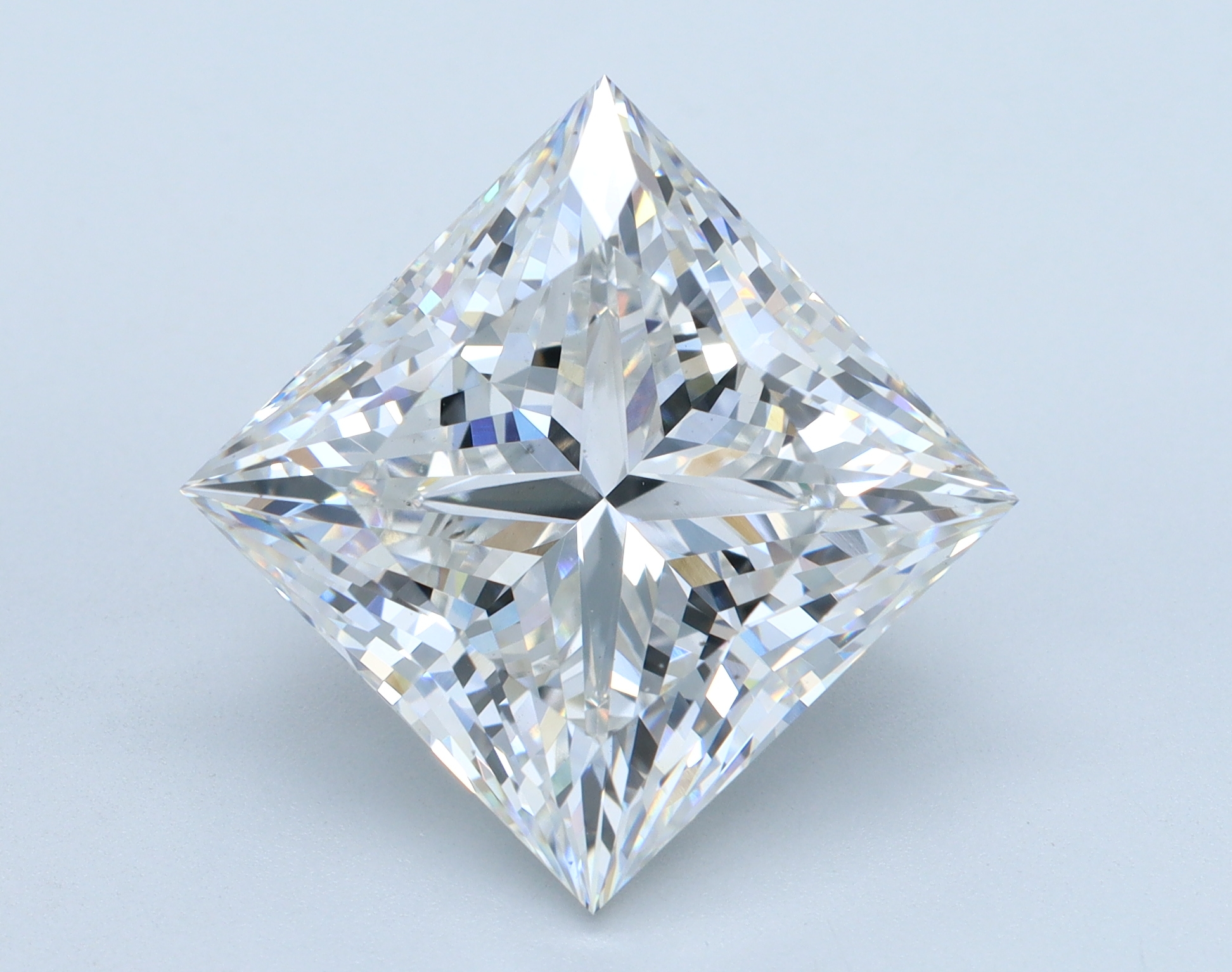 10.01ct Princess cut lab-grown diamond, F color, VS2 clarity, 11.61mm ID