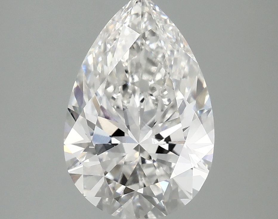2.36ct pear-cut lab-grown diamond, F color, VVS2 clarity, IGI certified