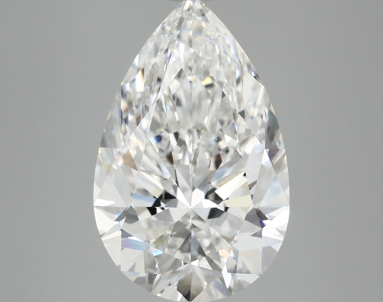 5.42ct Pear Cut Lab-Grown Diamond, E Color, VS1 Clarity