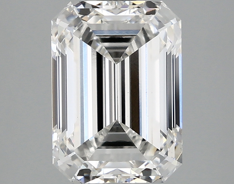 2.69ct lab-grown emerald diamond, F color, VS1 clarity, 9.29mm ID
