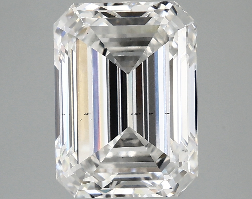 3.27ct Emerald Cut Lab-Grown Diamond, E/VS2 clarity, 9.74mm ID