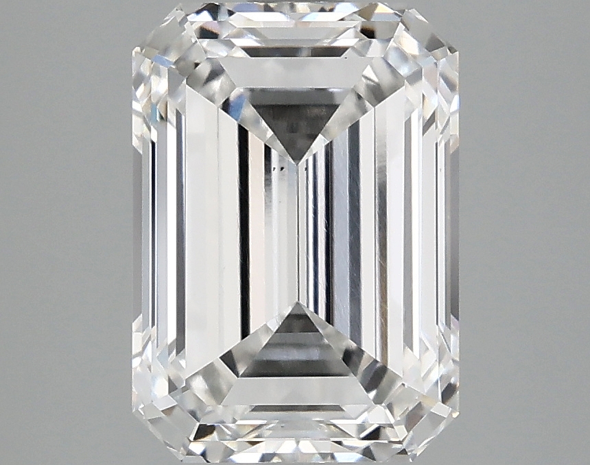 3.29ct Emerald Cut Lab-Grown Diamond, E Color, VS2 Clarity