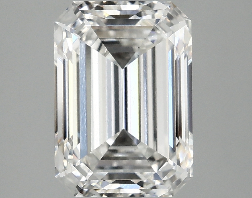 3.37ct lab-grown emerald cut diamond, E color, VS1 clarity, 9.93mm ID