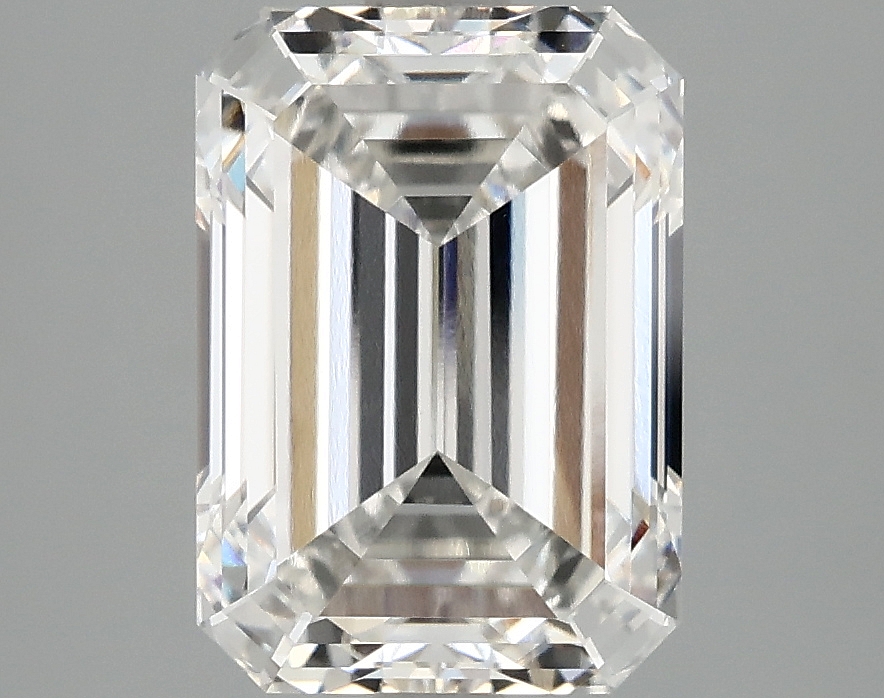 Lab-grown 3.39ct Emerald cut diamond, F/VVS2, 10.02 x 7.06 x 4.86mm