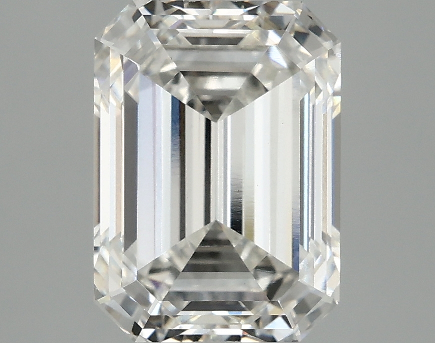 3.77ct Emerald Cut Lab Diamond, F Color, VVS2 Clarity, 10.20 x 7.40 x 5.11mm